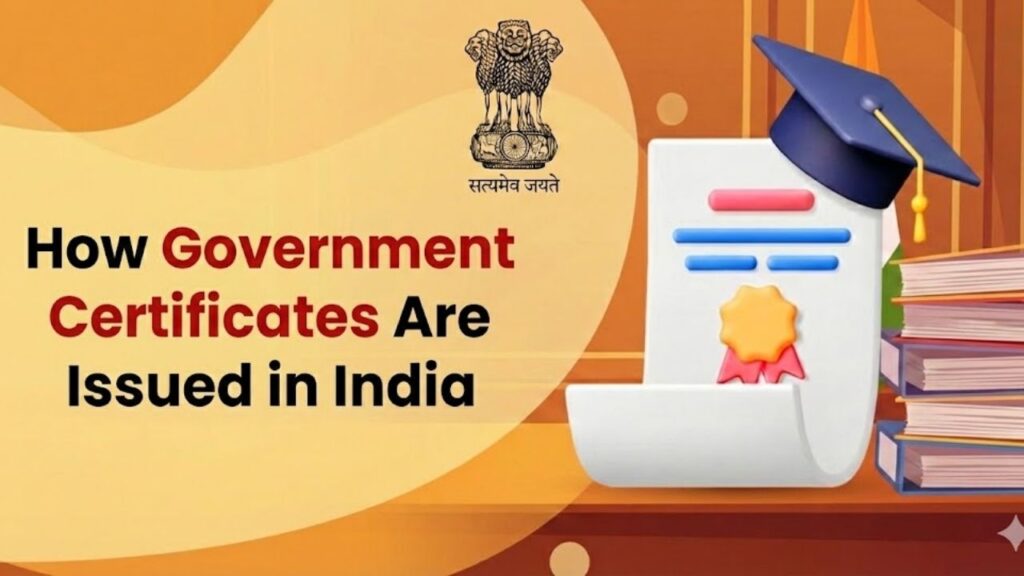 How Government Certificates Are Issued in India