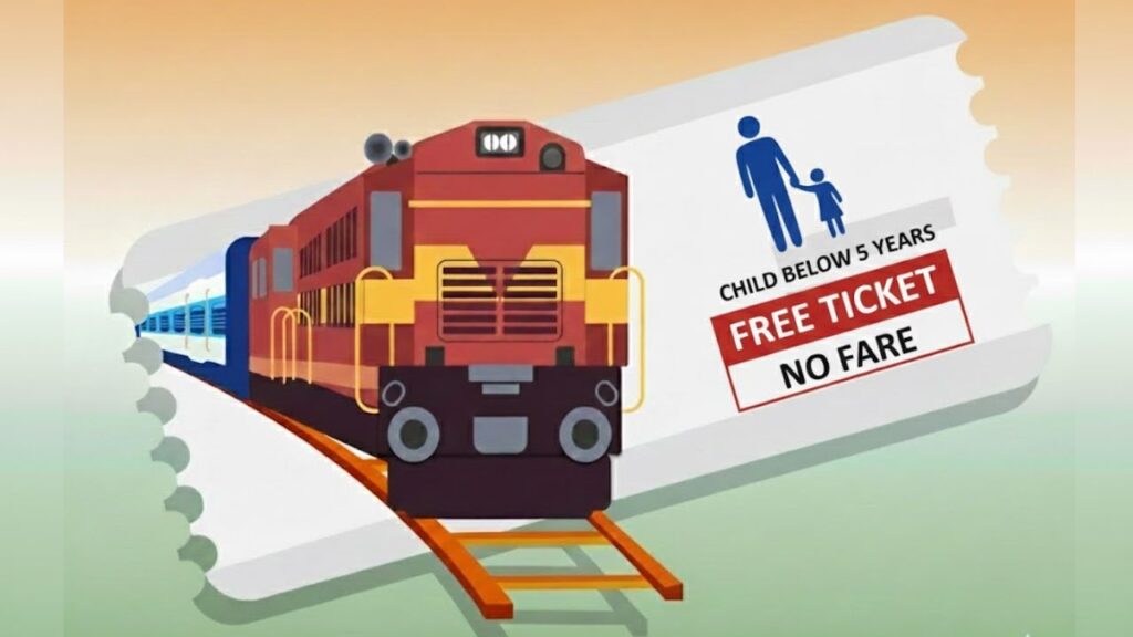 How to Book Train Ticket for a Child Below 5 Years