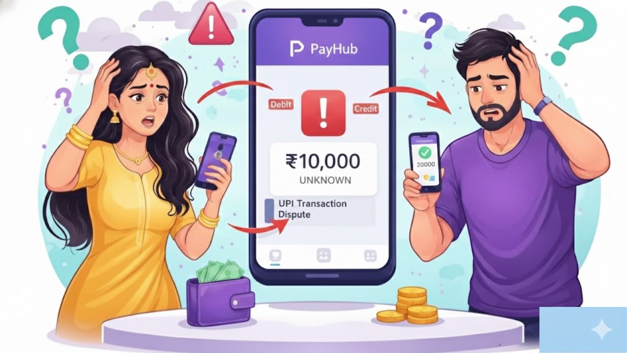 wrong upi transaction