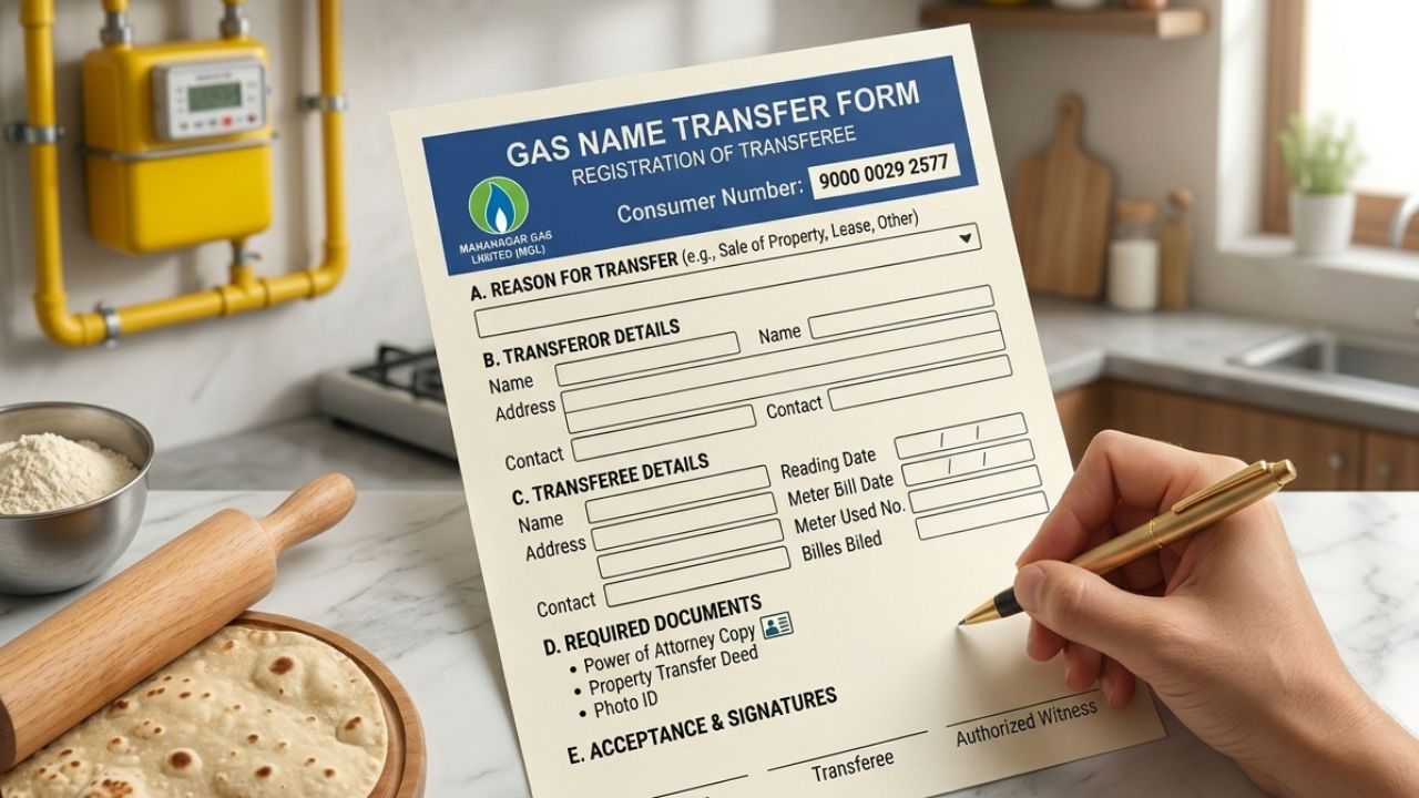 Mahanagar Gas Name Transfer Form