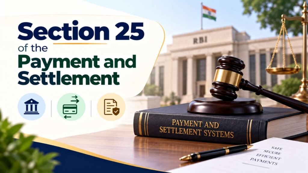 Section 25 of the Payment and Settlement