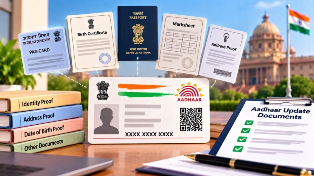 aadhaar update documents
