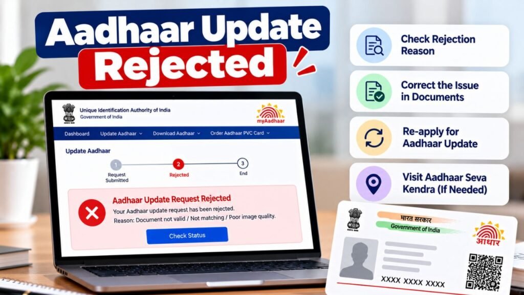 Aadhaar Update Rejected