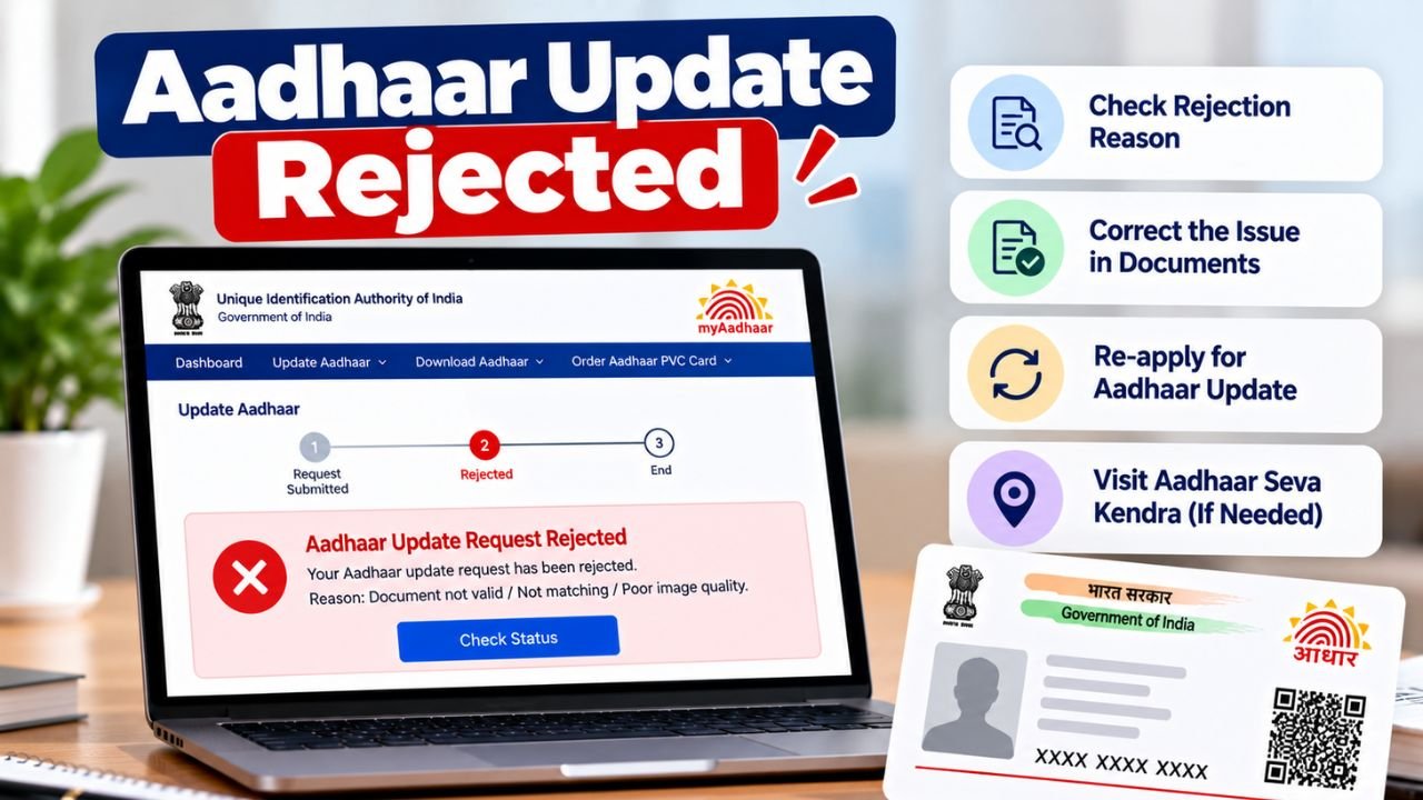 Aadhaar Update Rejected
