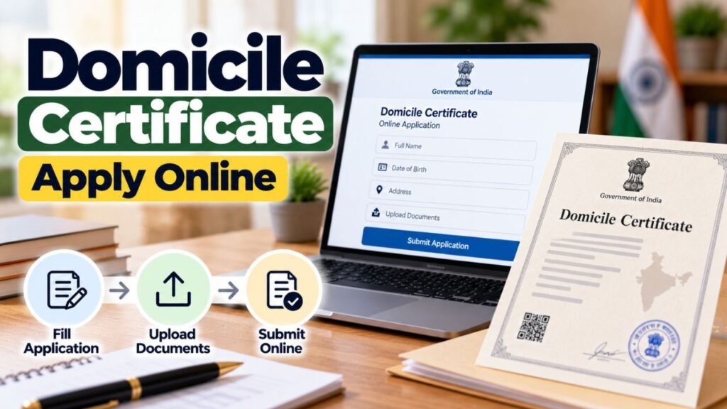 Domicile Certificate Apply Online