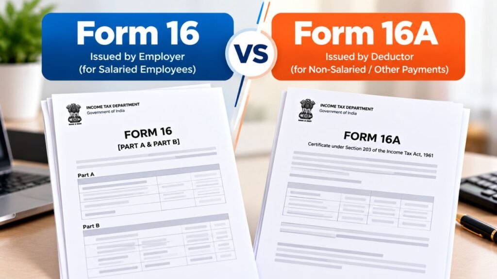 Form 16 vs Form 16A