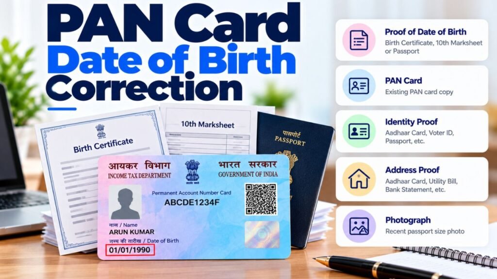 PAN Card Date of Birth Correction