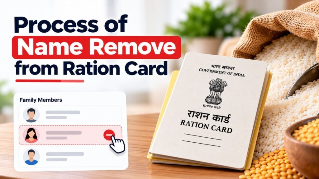 Ration Card Name Remove